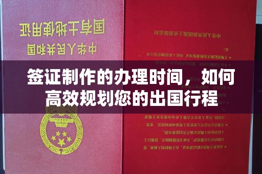 泰州签证制作的办理时间，如何高效规划您的出国行程