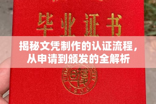 泰州揭秘文凭制作的认证流程，从申请到颁发的全解析