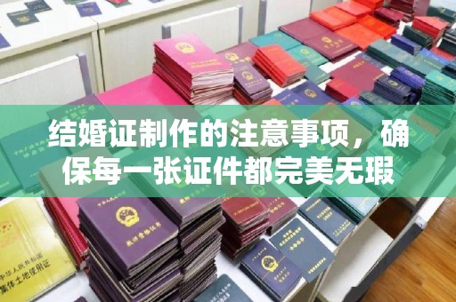 泰州结婚证制作的注意事项，确保每一张证件都完美无瑕