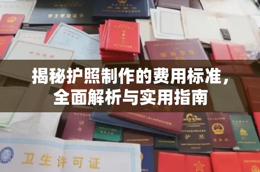 泰州揭秘护照制作的费用标准，全面解析与实用指南