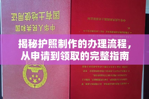 泰州揭秘护照制作的办理流程，从申请到领取的完整指南