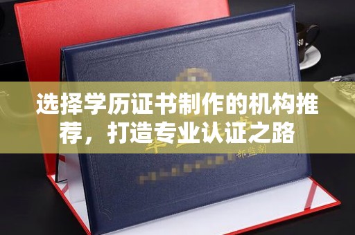 泰州选择学历证书制作的机构推荐，打造专业认证之路