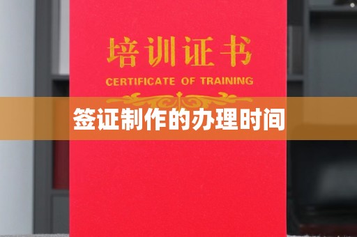 泰州签证制作的办理时间
